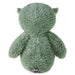 Green plush toy on a white background