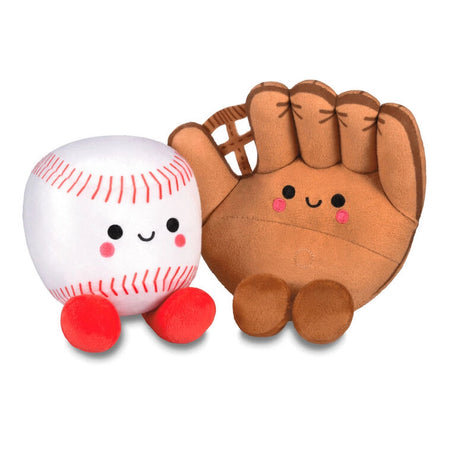 Hallmark : Baseball and Glove Magnetic Plush Pair, 5