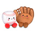 Baseball glove and baseball
