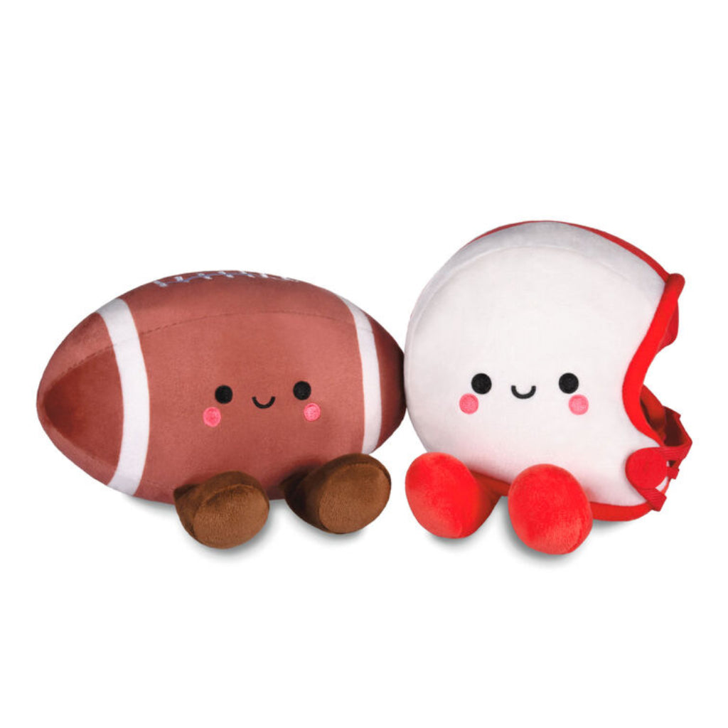 Hallmark : Football and Helmet Magnetic Plush Pair, 5