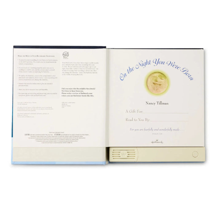 Hallmark On the Night You Were Born Recordable Storybook - personalized baby keepsake gift