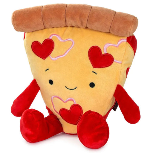 Pizza plush with heart pepper and heart white cheese  