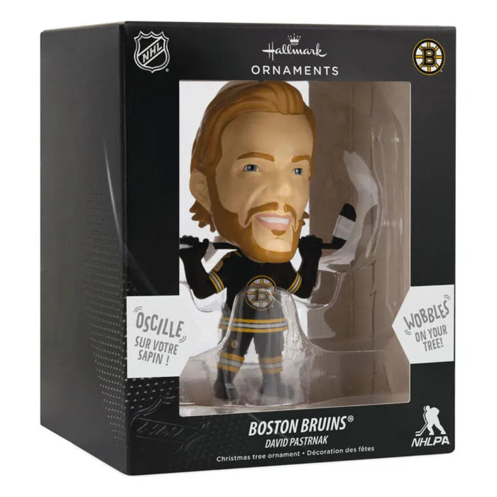 Bobblehead figure of a hockey player in packaging with NHL branding