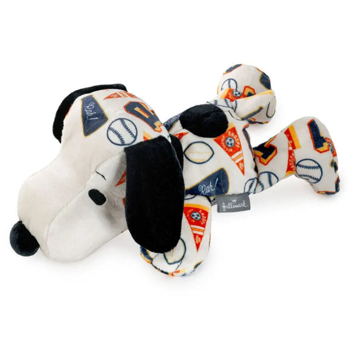 Dog toy with colorful patterns on a white background
