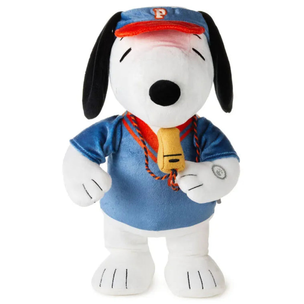 Hallmark : Peanuts® Varsity Coach Snoopy Plush With Sound and