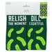 Pair of socks with dill pickle design and 'Hallmark' branding on packaging.