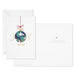 Christmas card with 'JOY TO YOU' text and decorative ornament on a white background