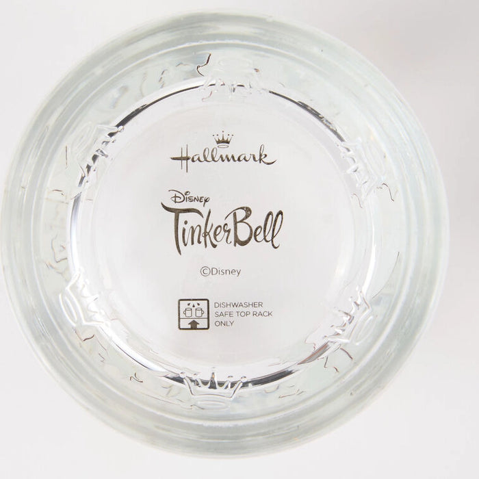 Clear plastic lid with 'Hallmark Disney Tinker Bell' branding on a white background