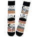 Socks with Peanut Gang cartoon character design on a white background