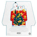 Product packaging for Snoopy's Christmas Doghouse with a festive design featuring a doghouse, tree, and dogs.