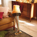  Pillow Lamp with fishnet stockings and high heels in a living room setting