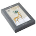 Hallmark greeting card with deer illustration in a gray box