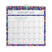 Hallmark Bright Floral 2027 Mini Wall Calendar 7x7 – interior month spread with floral artwork and inspirational quote.