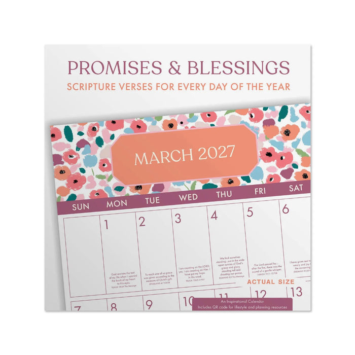 The Hallmark Daily Promises and Blessings 2027 Inspirational Wall Calendar delivers a fresh dose of faith-based encouragement each month. 