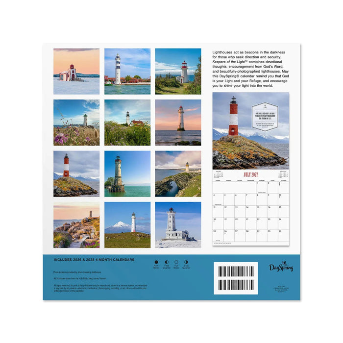 Hallmark Keepers of the Light 2027 Inspirational 12-Month Wall Calendar, 12x12, featuring uplifting inspirational artwork and faith-centered messages.