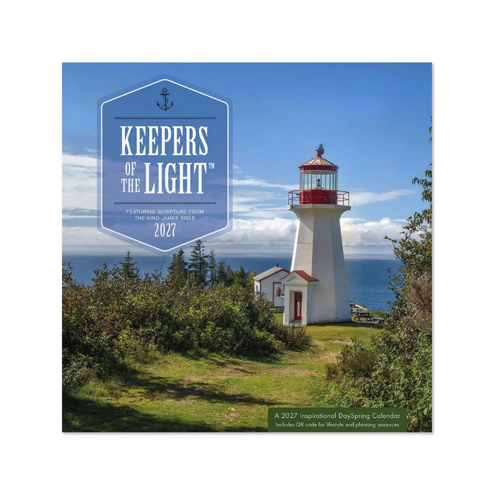 Hallmark Keepers of the Light 2027 Inspirational 12-Month Wall Calendar, 12x12, featuring uplifting inspirational artwork and faith-centered messages.