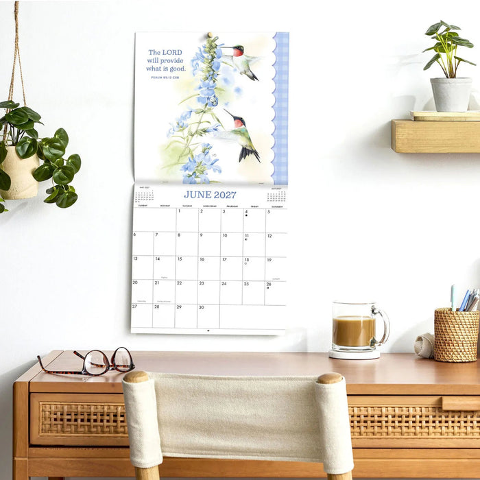 Hallmark Marjolein Bastin Nature's Blessings 2027 Inspirational 12-Month Wall Calendar, 12x12, featuring beautiful nature artwork and uplifting messages.