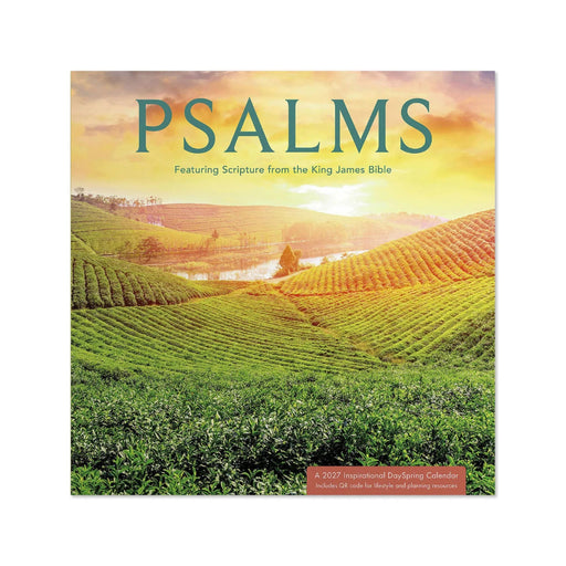 Hallmark KJV Psalms 2027 Inspirational 12-Month Wall Calendar, 12x12, featuring uplifting Scripture, beautiful artwork, and a spacious monthly date grid.