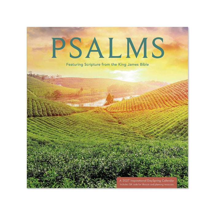 Hallmark KJV Psalms 2027 Inspirational 12-Month Wall Calendar, 12x12, featuring uplifting Scripture, beautiful artwork, and a spacious monthly date grid.