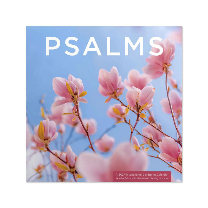 Hallmark Psalms 2027 Inspirational 12-Month Wall Calendar, 12x12, featuring uplifting Scripture, beautiful artwork, and a spacious monthly date grid.