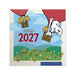 The Hallmark Peanuts® Happiness and Fun 2027 Mini Wall Calendar delivers twelve months of joy, laughter, and uplifting Peanuts® art in a compact 7x7 format.