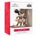 Hallmark Disney Mickey Mouse Christmas ornament packaging with red and white design.