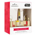 Hallmark Star Wars X-Wing Starfighter Christmas ornament packaging on a white background
