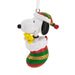 Peanuts Snoopy in the Christmas stocking