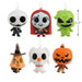 Disney Tim Burton's The Nightmare Before Christmas Series 3, Mystery Shatterproof Hallmark Ornament with product dimensions  on a white background. 
Assorted no choice 