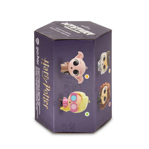 Purple packaging box with Harry Potter  cartoon characters ornaments  on a white background. Assorted no choice. 