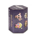 Purple packaging box with Harry Potter  cartoon characters ornaments  on a white background. Assorted no choice. 