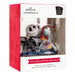 Hallmark Christmas ornament packaging featuring Jack Skellington and Sally from 'The Nightmare Before Christmas'.
