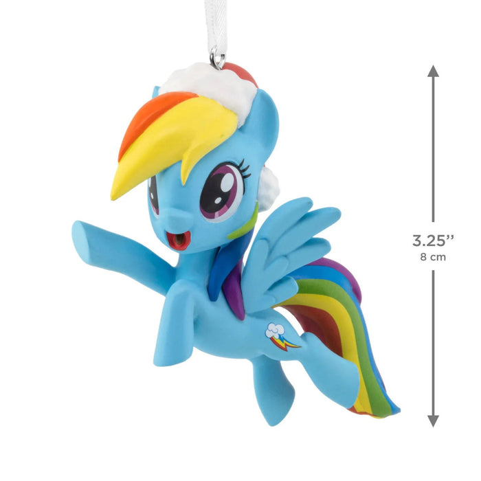 Hallmark Hasbro My Little Pony Rainbow Dash Ornament featuring the colorful pegasus character in a fun collectible design.