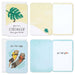 Set of Mini Hallmark greeting cards with illustrations and text on a white background