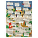 Nativity Scene Religious Advent Calendar with tabs open, on a white background 