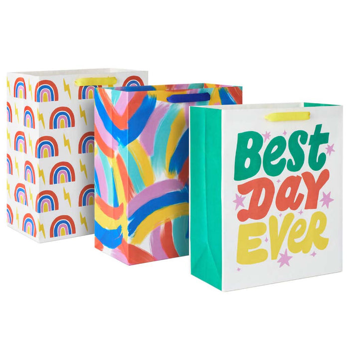 Hallmark : 13" Best Day Ever 3-Pack Assorted Large Birthday Gift Bag Bundle. Shop in-store at Annie's Hallmark locations in Londonderry and Salem, NH, or explore our full selection online.
