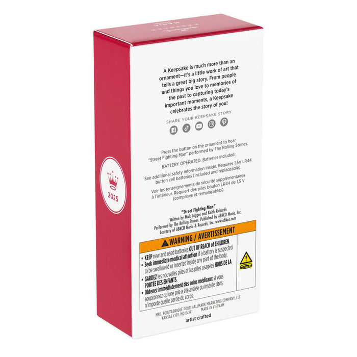 Hallmark : 2025 Keepsake Street Fighting Man Guitar Musical Ornament (324) at Annie's Hallmark