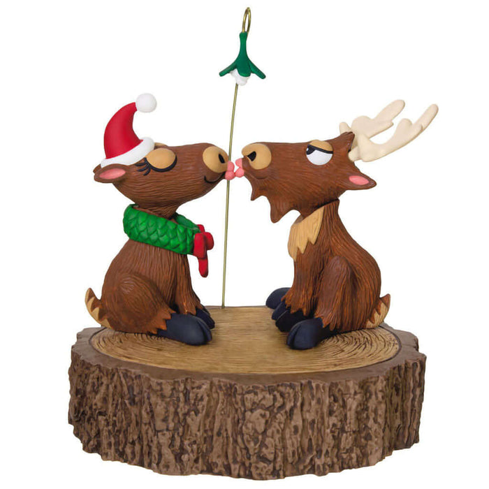 Hallmark : 2025 Keepsake Merry Kiss-Moose Musical Ornament With Motion (228) at Annie's Hallmark