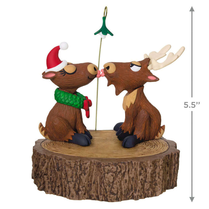 Hallmark : 2025 Keepsake Merry Kiss-Moose Musical Ornament With Motion (228) at Annie's Hallmark
