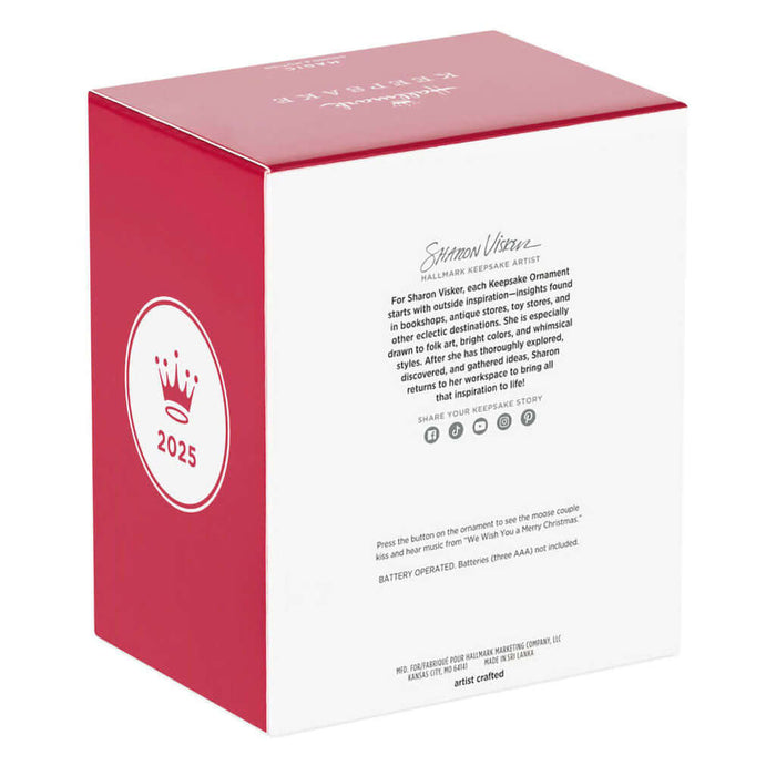 Hallmark : 2025 Keepsake Merry Kiss-Moose Musical Ornament With Motion (228) at Annie's Hallmark