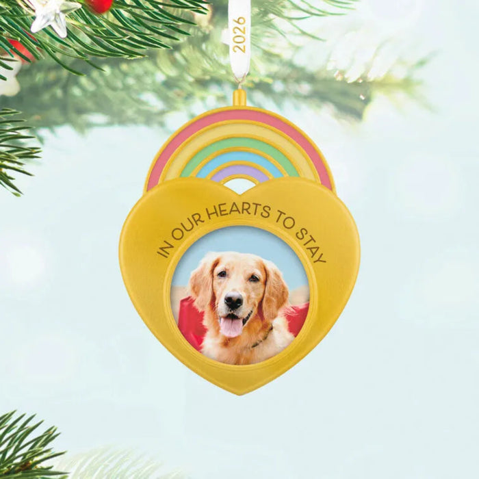 Hallmark : 2026 Keepsake  In Our Hearts to Stay Photo Frame Ornament (158)
