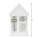 White decorative box with key and heart-shaped tag, labeled 'Home Sweet New Home', with dimensions indicated.