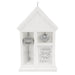Decorative white box with a key and heart-shaped object, featuring 'Home Sweet New Home' text.