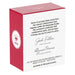 Hallmark Keepsake Box with red top and white bottom, featuring text and a logo.