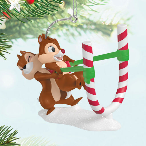 Hallmark : 2025 Keepsake Disney Chip and Dale Candy Cane Catapult Ornament (65) at Annie's Hallmark