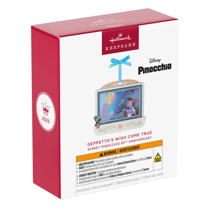 Hallmark : 2025 Keepsake Disney Pinocchio 85th Anniversary Geppetto’s Wish Come True Papercraft Ornament With Light (142) at Annie's Hallmark