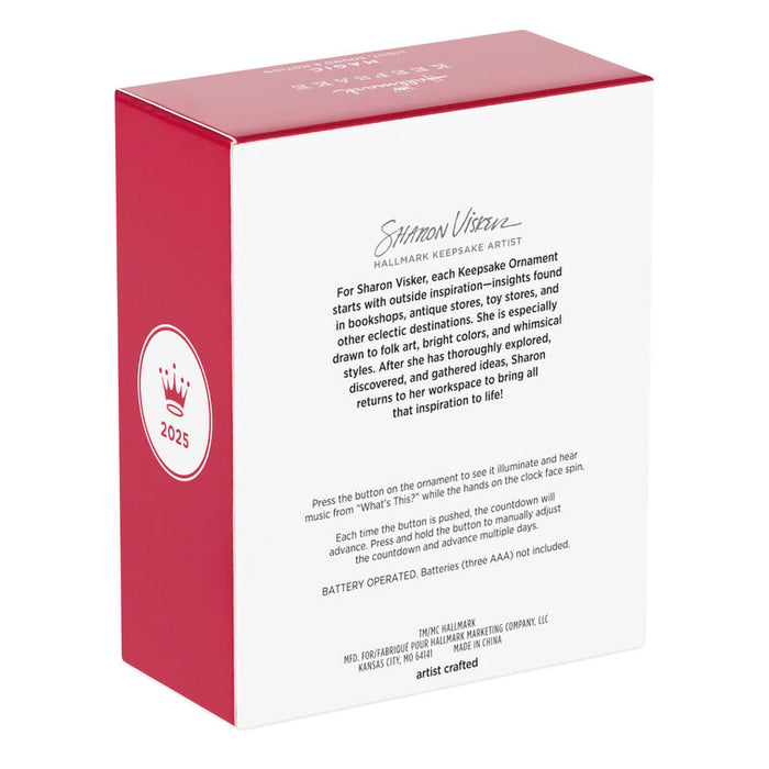 Hallmark : 2025 Keepsake Disney Tim Burton's The Nightmare Before Christmas Christmas Town Countdown Musical Ornament With Light and Motion (78) at Annie's Hallmark