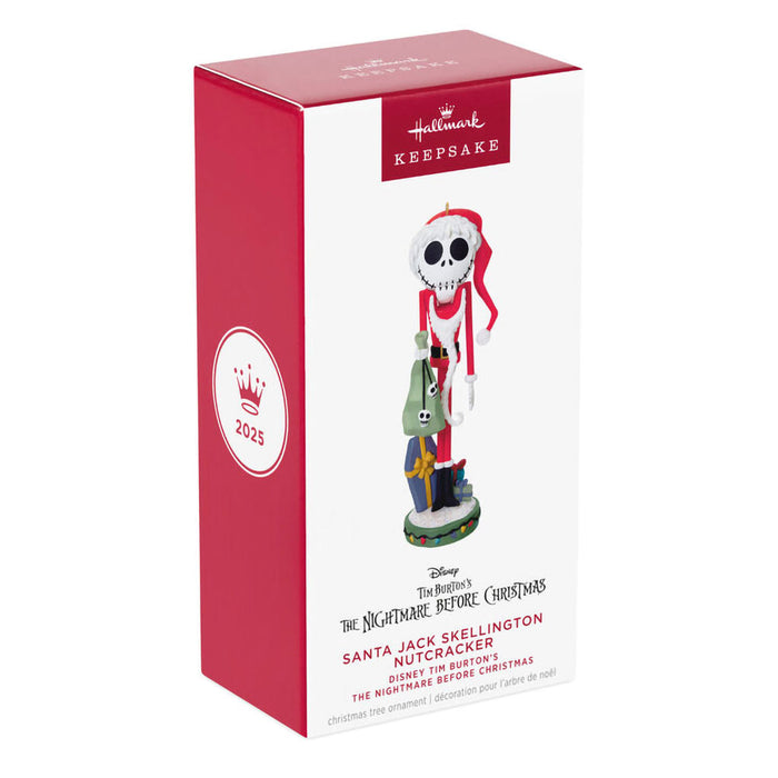 Hallmark : 2025 Keepsake Disney Tim Burton's The Nightmare Before Christmas Santa Jack Skellington Nutcracker Ornament (291) at Annie's Hallmark