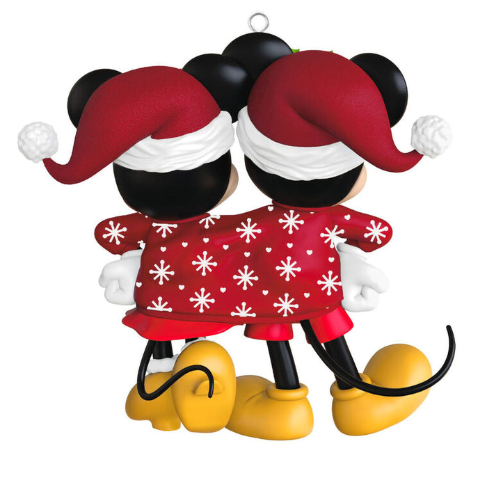 Hallmark : 2025 Keepsake Disney Mickey and Minnie Sweater-Sharing Sweethearts Ornament (329) at Annie's Hallmark