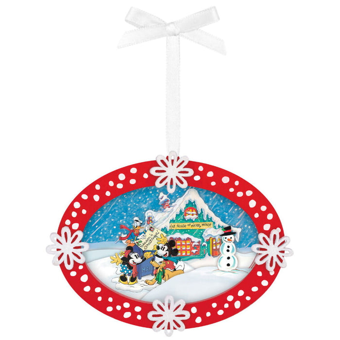 Hallmark : 2025 Keepsake Disney Mickey and Friends Sending Season's Greetings Papercraft Ornament (296) at Annie's Hallmark